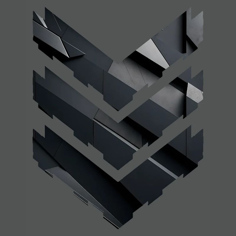 Abstract Black Geometric Pattern