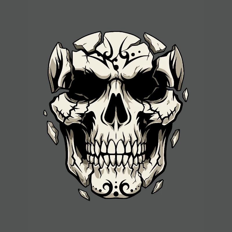 Splintering Skull – Gothic Graphics