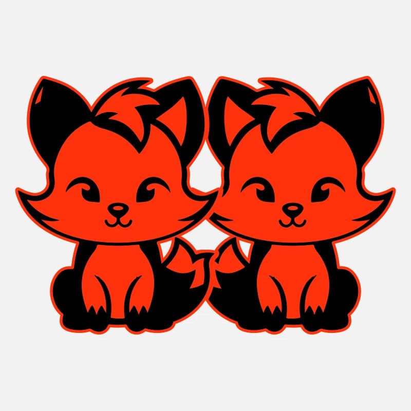 Renard mignon Mignon Bébé