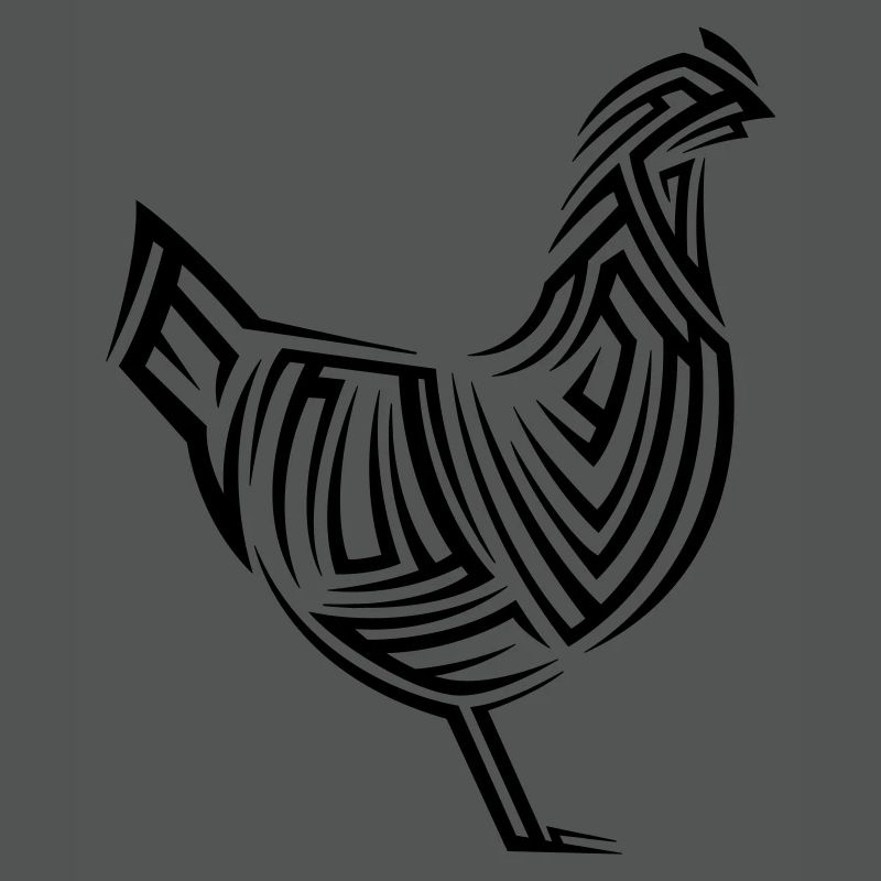 Tatouage tribal de poulet