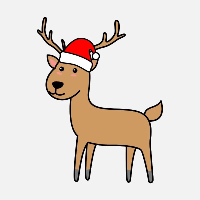 Deer Comic Noël Noël
