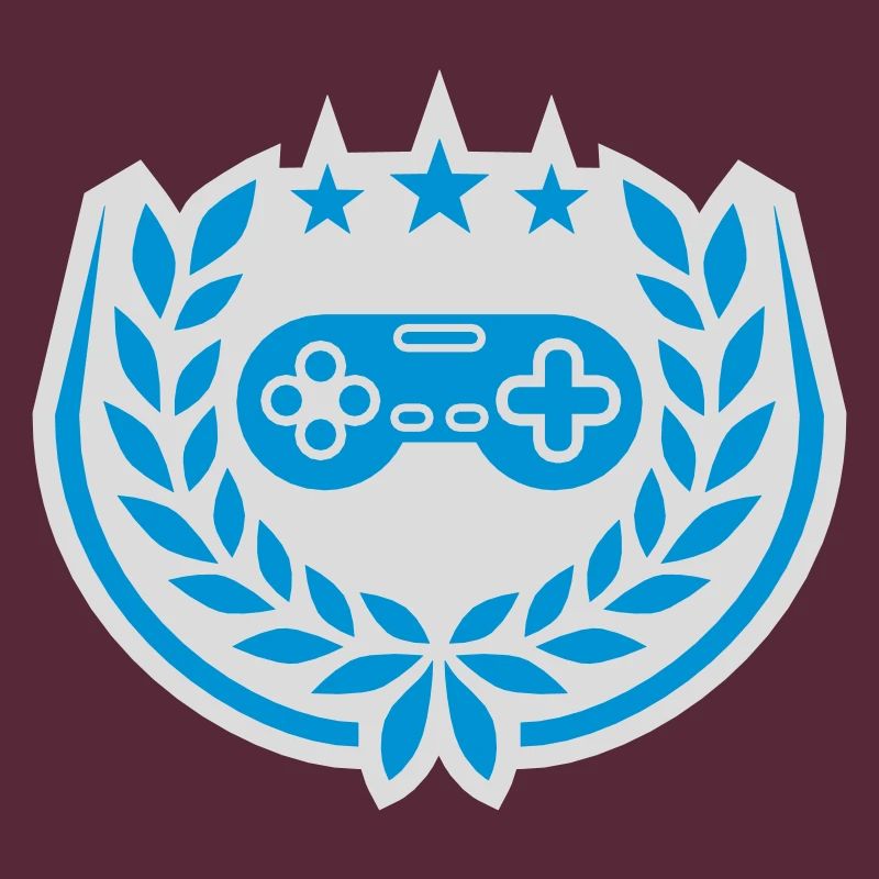 Controller Retro Sterne Lorbeerkranz