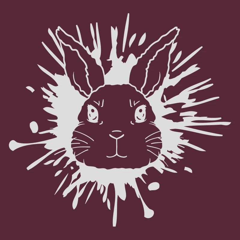 Éclaboussures de lapin éclaboussures de couleur
