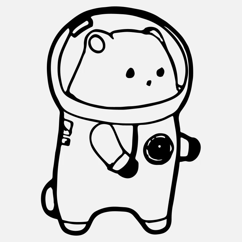 Hamster en combinaison spatiale astronaute