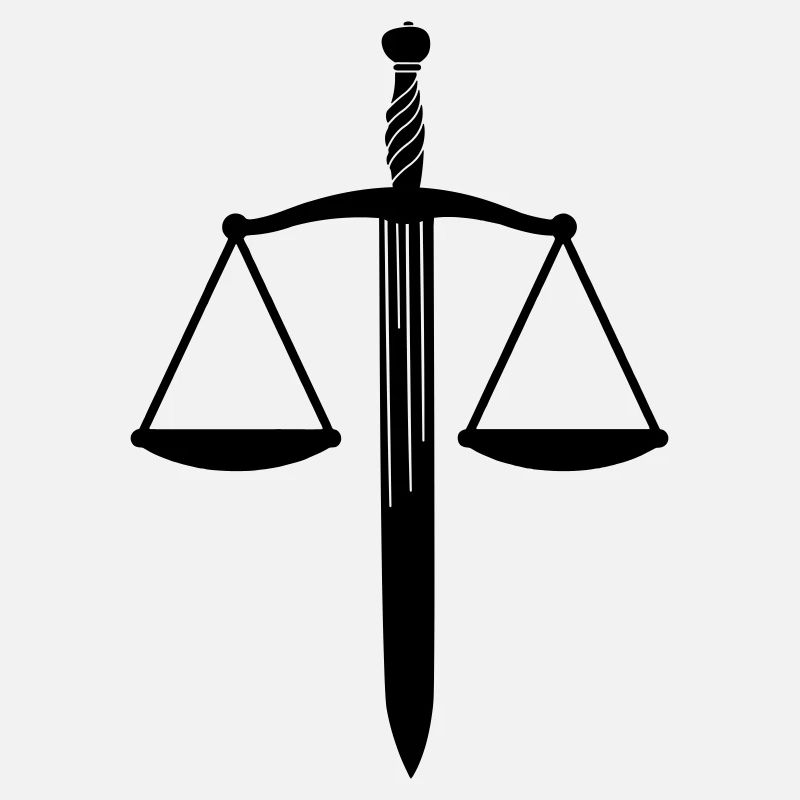 Dish scale with sword