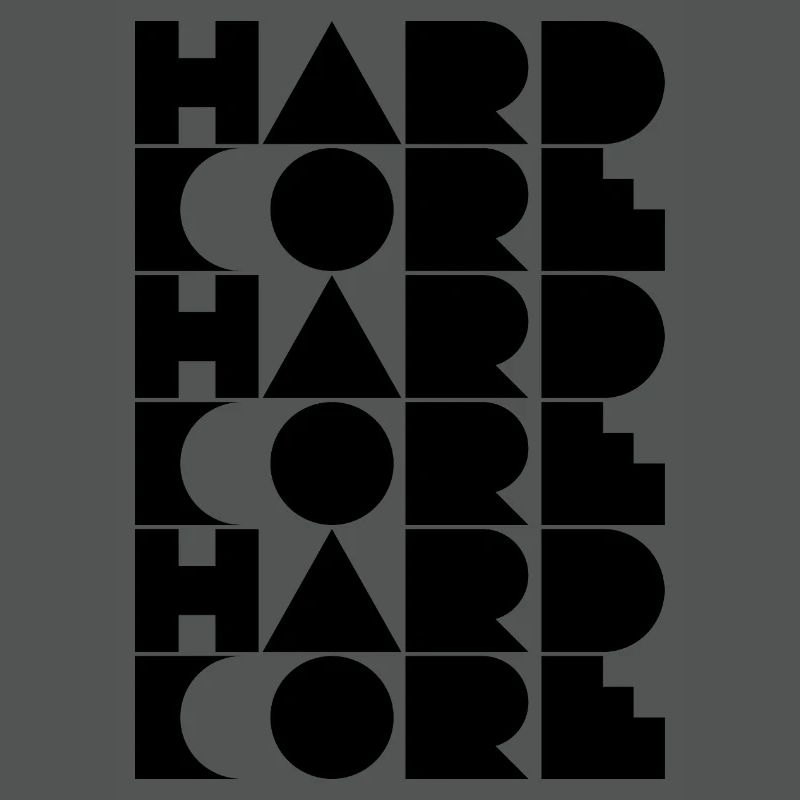 Hardcore typographic logo design