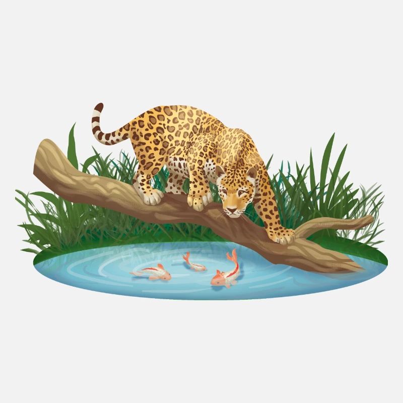 Chasse au léopard dans l’eau