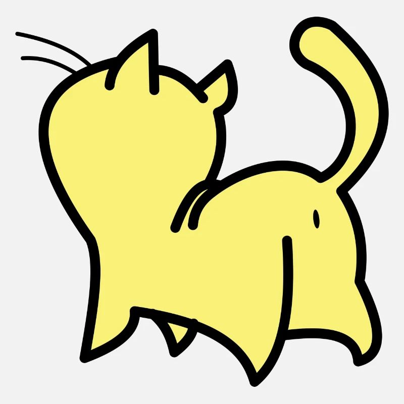 chat jaune