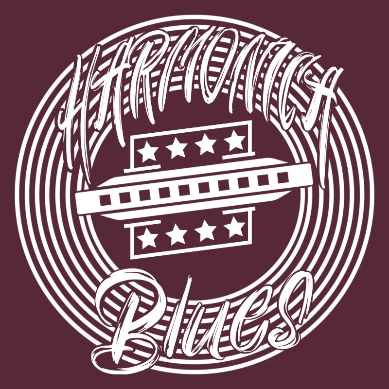 White blues harmonica for harmonica player