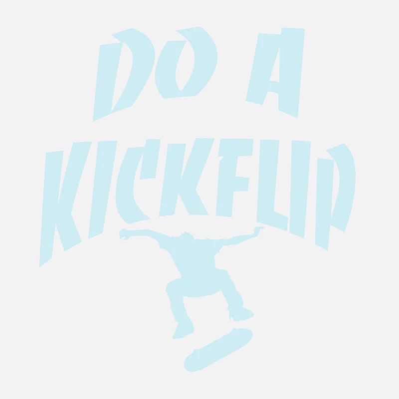 Machen Sie einen Kickflip Blue