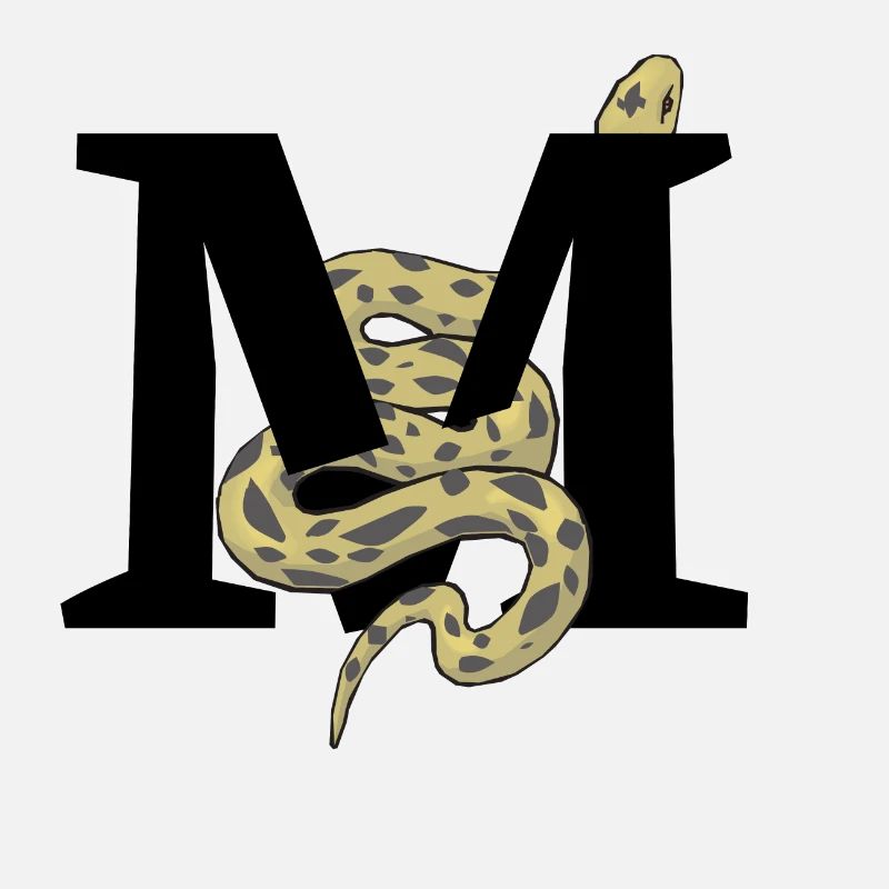 Lettre m serpent
