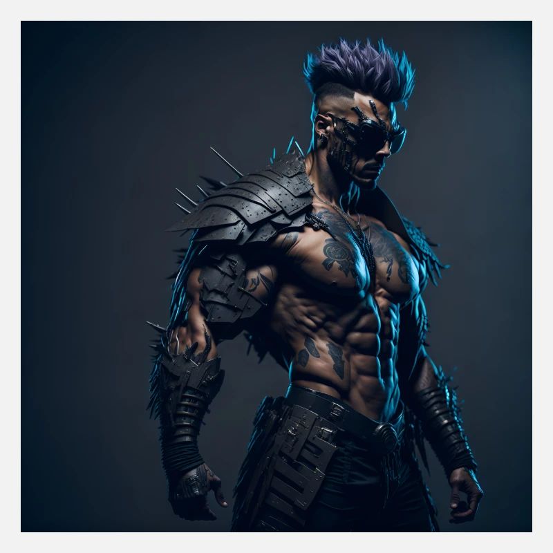 Future Cyberpunkt Warrior