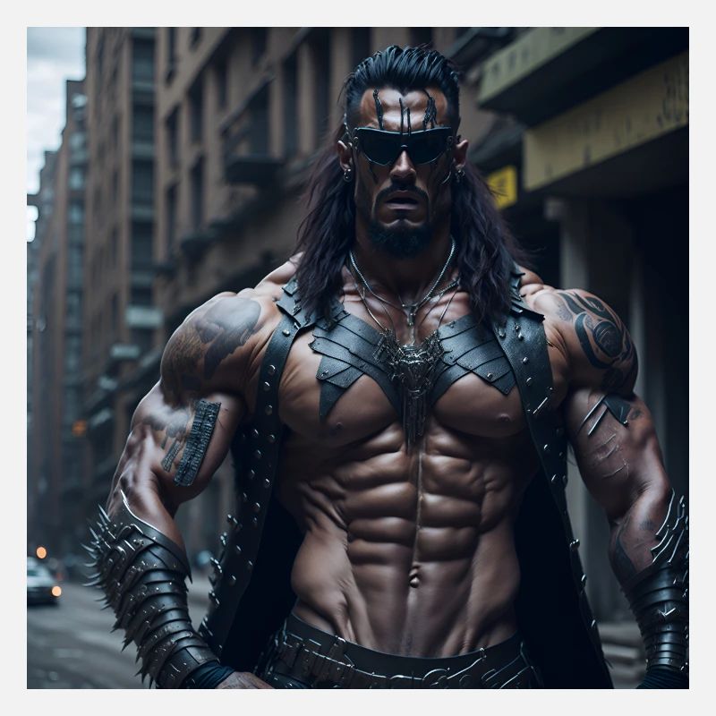 Future Cyberpunkt Warrior