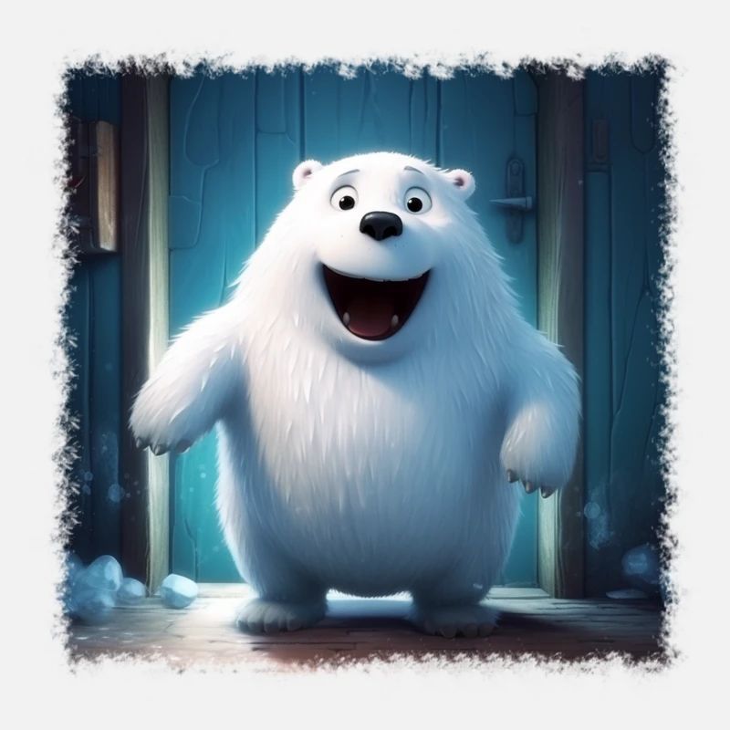 Fluffy polar bear
