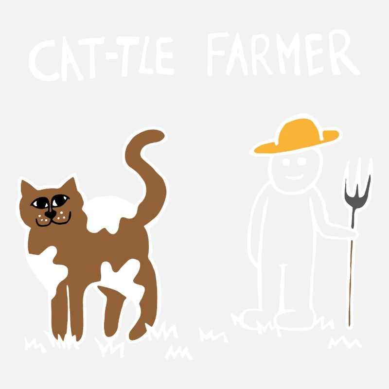 Cattle Cat Farmer (White)