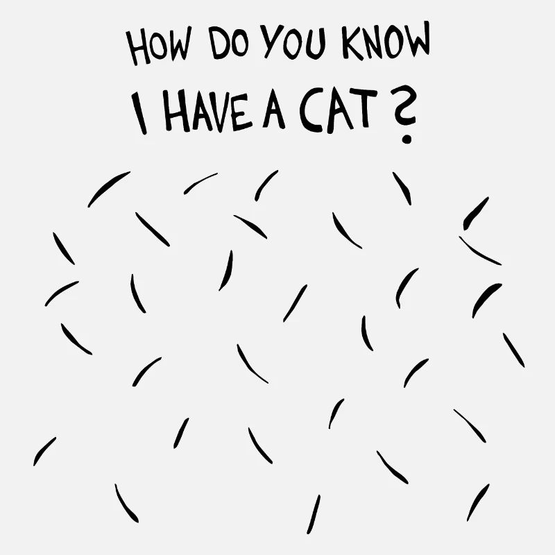 Comment savez-vous que j’ai un chat (poils de chat noir)