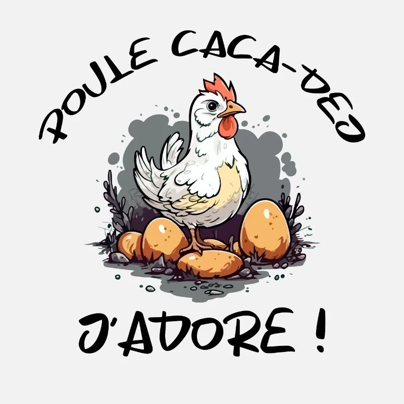 Poule caca déjeuner