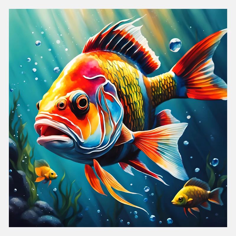Fisch farbig