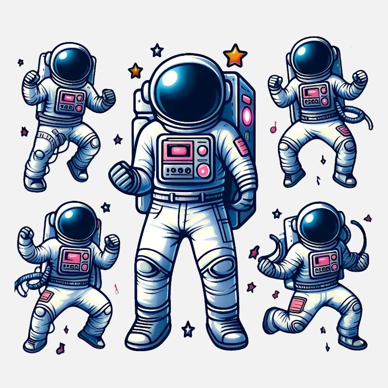 Voyage Spatial - Astroanut Lune Planet