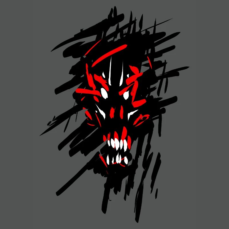 Devil horror graffiti