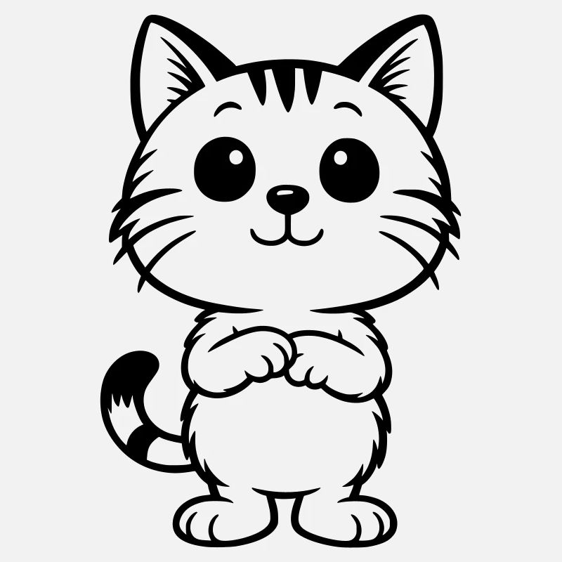 Niedliche Katze getigert