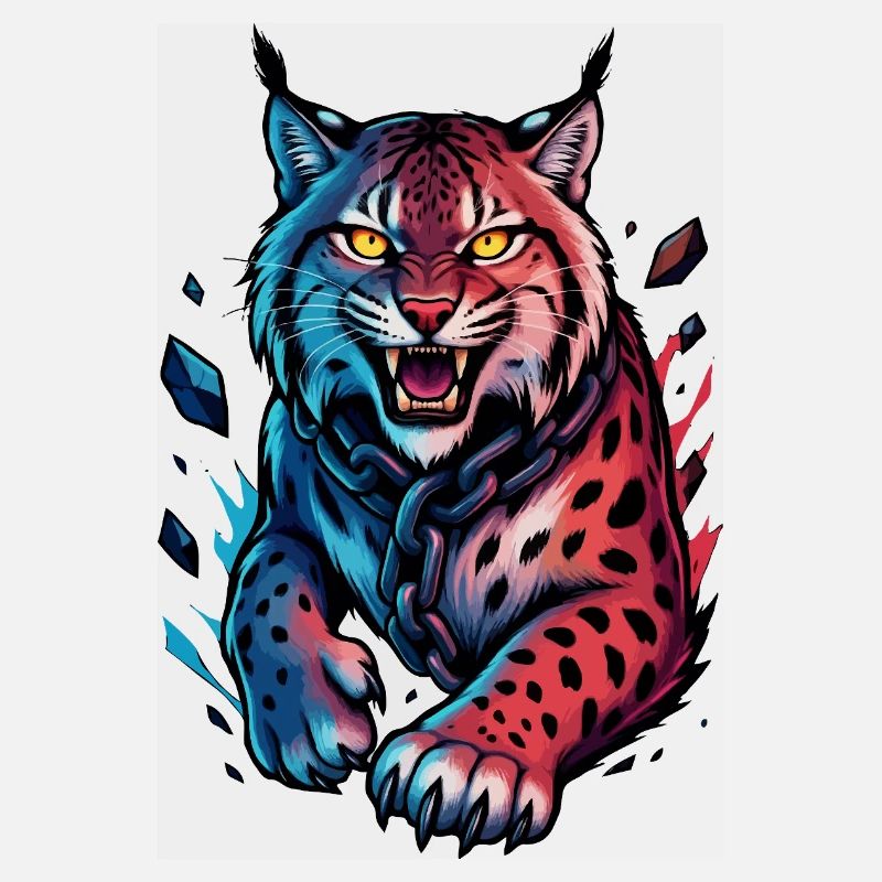 Luchs im Angriff