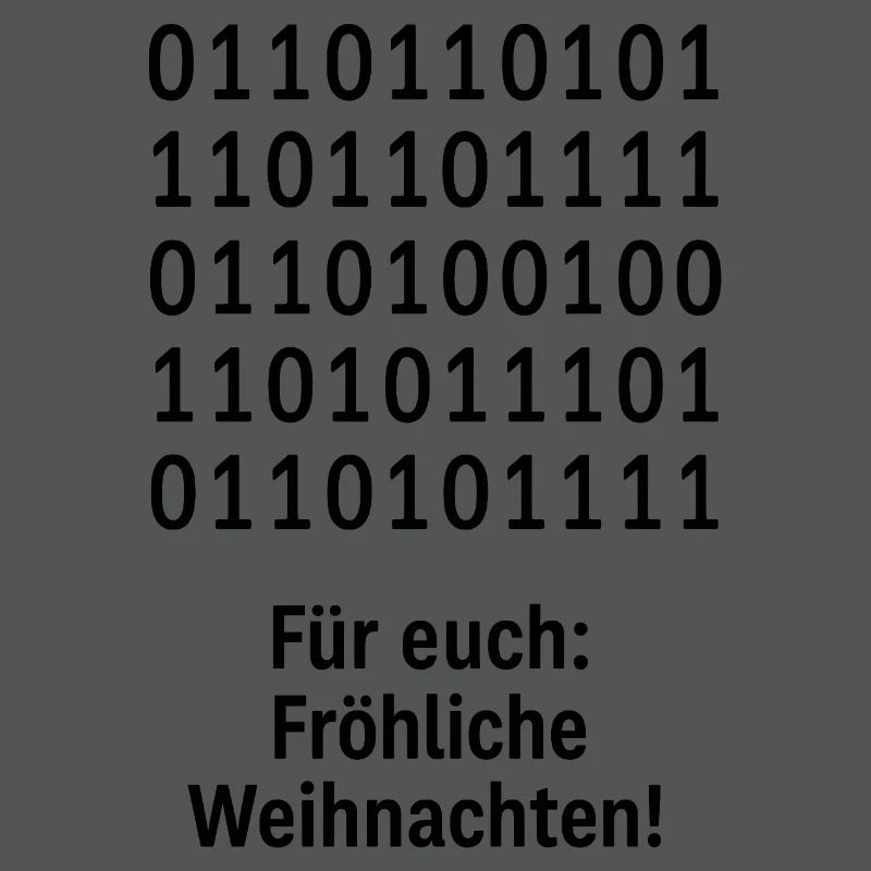 Weihnachtscode Binärmuster