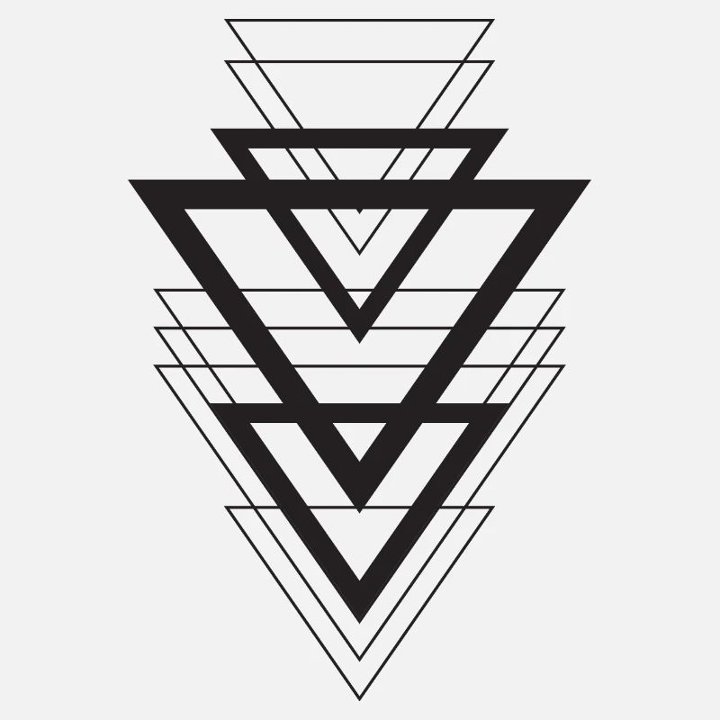 Superposition géométrique du triangle