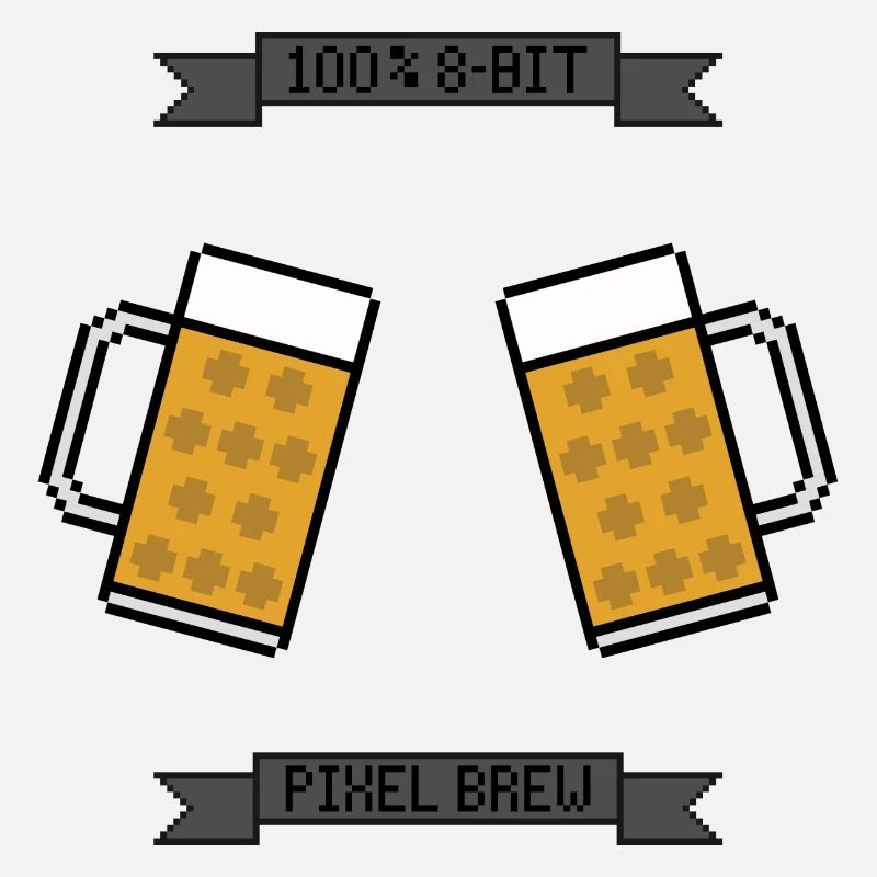 8-Bit Pixel Beer Mug