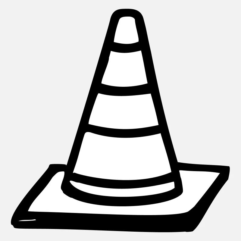 traffic cone warning