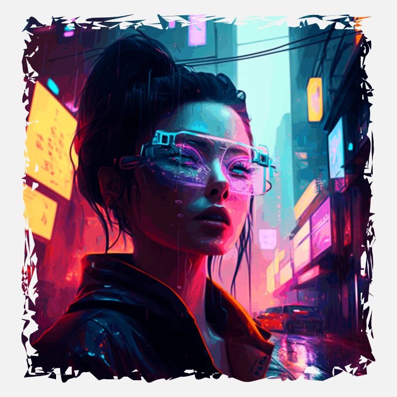 High Tech Punk Hacker dans le futur de demain