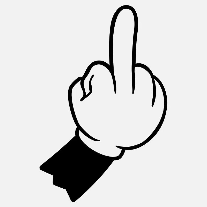Handzeichen mittelfinger hand