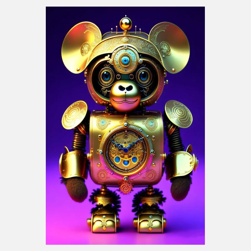 Cute Clockwork Baby Monkey Android
