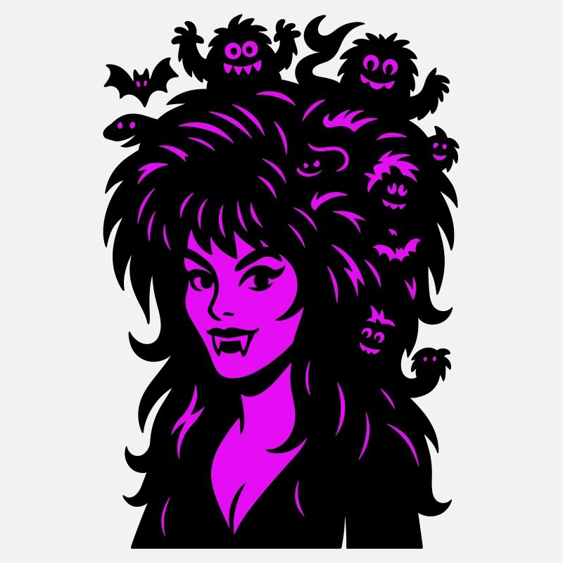Dame vampire avec des super-cheveux !