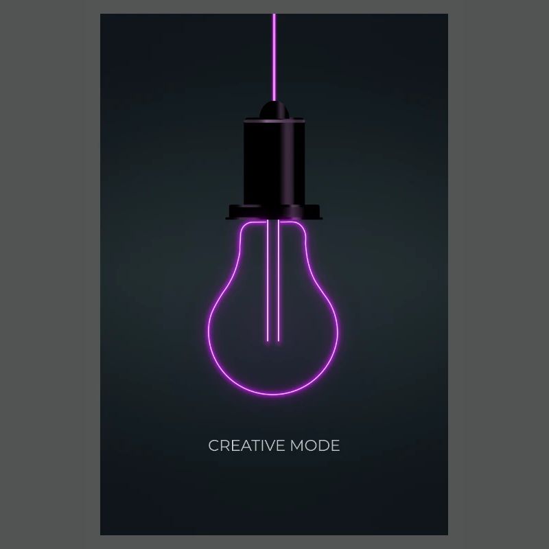 Affiche Créative de Mode Néon