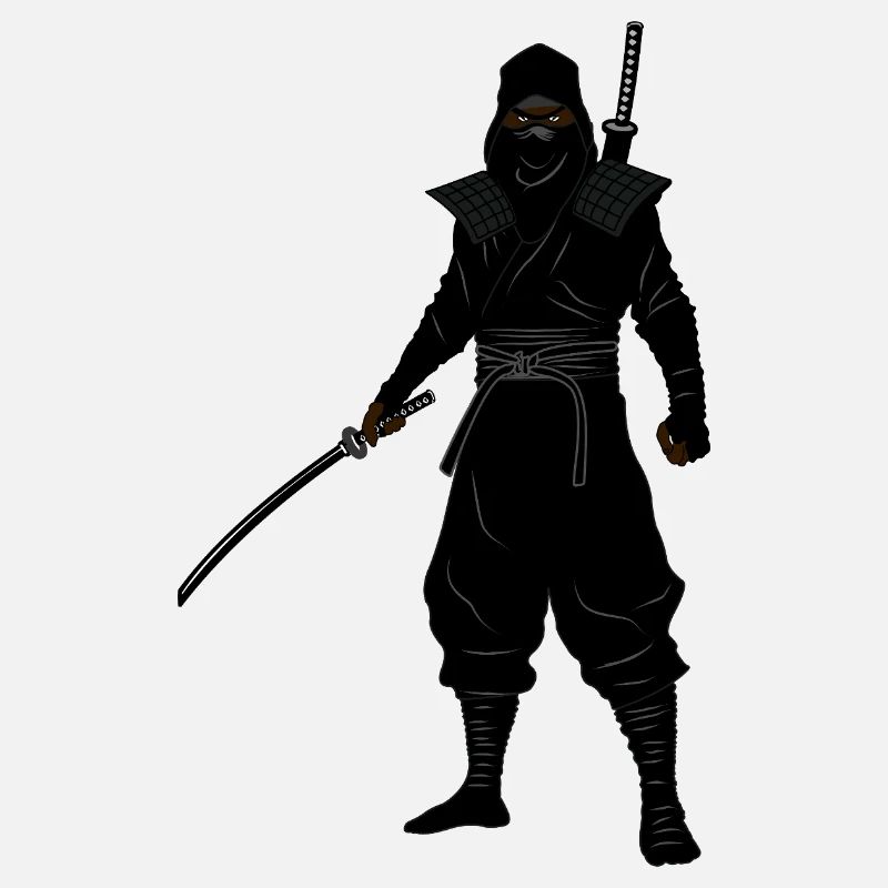 Position de combat ninja à deux bras
