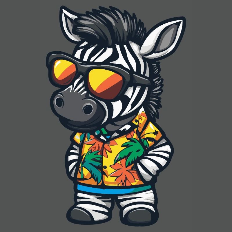 Zebra Comic Urlaub