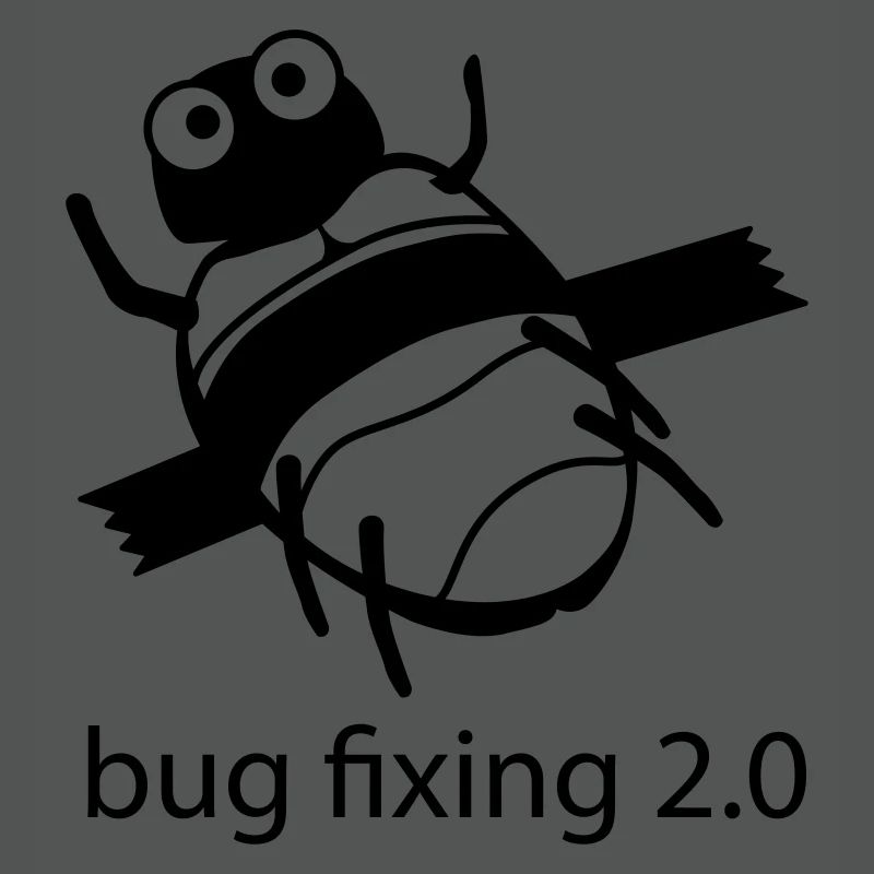 bug fixing einfarbig