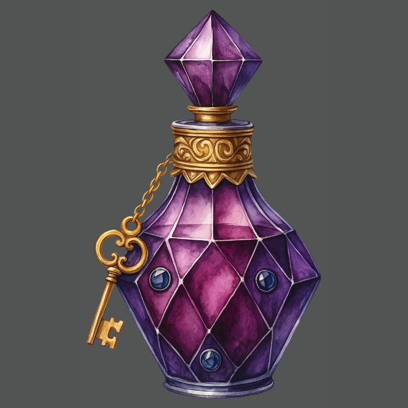 Magic Potion Elixir Vial Jewel Spell Potion