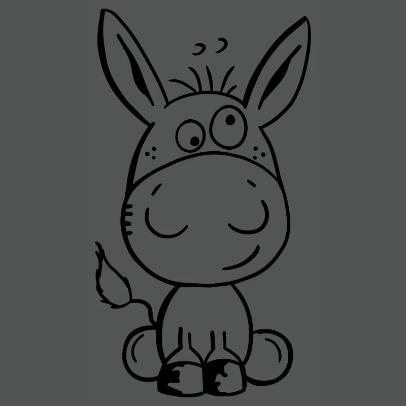 Eselchen Comic Tier - Tiere - Esel