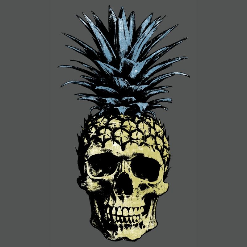 PINEAPPLE SKULL LIGHT BACKGROUNDS