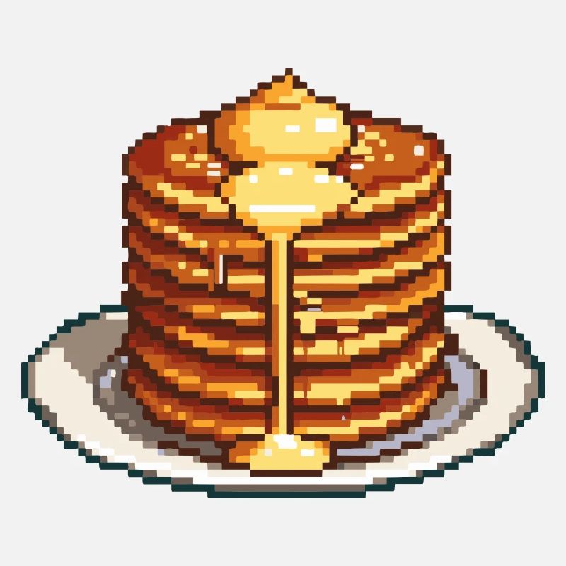 Pancake Pixel Symbol