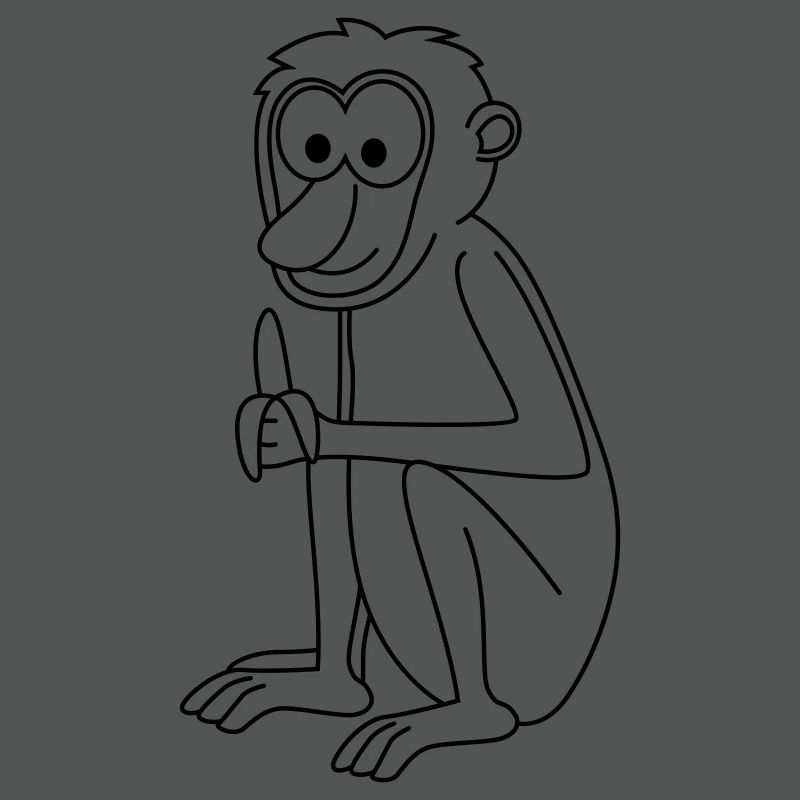Affe comic Tier