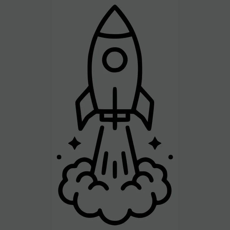 Rocket Launch Space Icon
