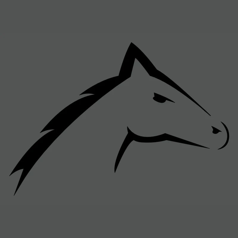Tête de cheval | Conception de silhouette de tête de cheval