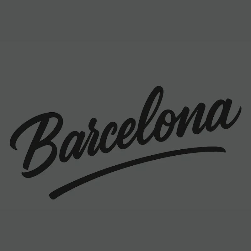 Barcelona Script mit Bogenlinie