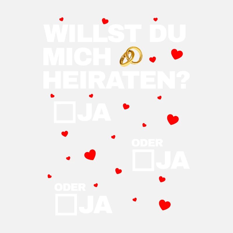 Ja oder Ja Heiratsantrag Hochzeitsantrag