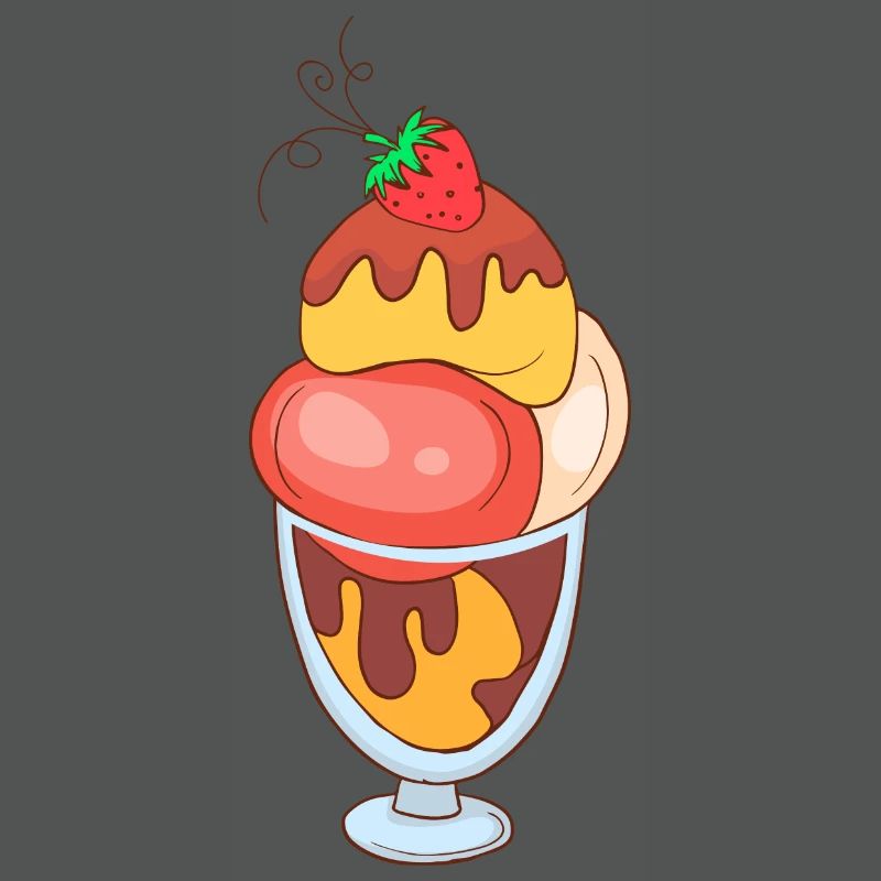Eis Speiseeis Eiskrem Eiscreme Kugeleis Eisbecher