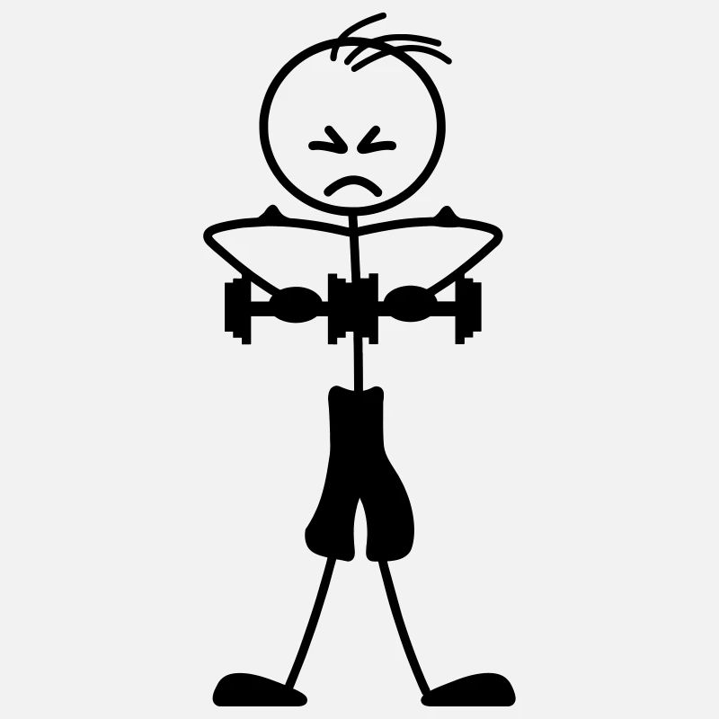 Krafttraining von Drahtfigur Logo, Emblem