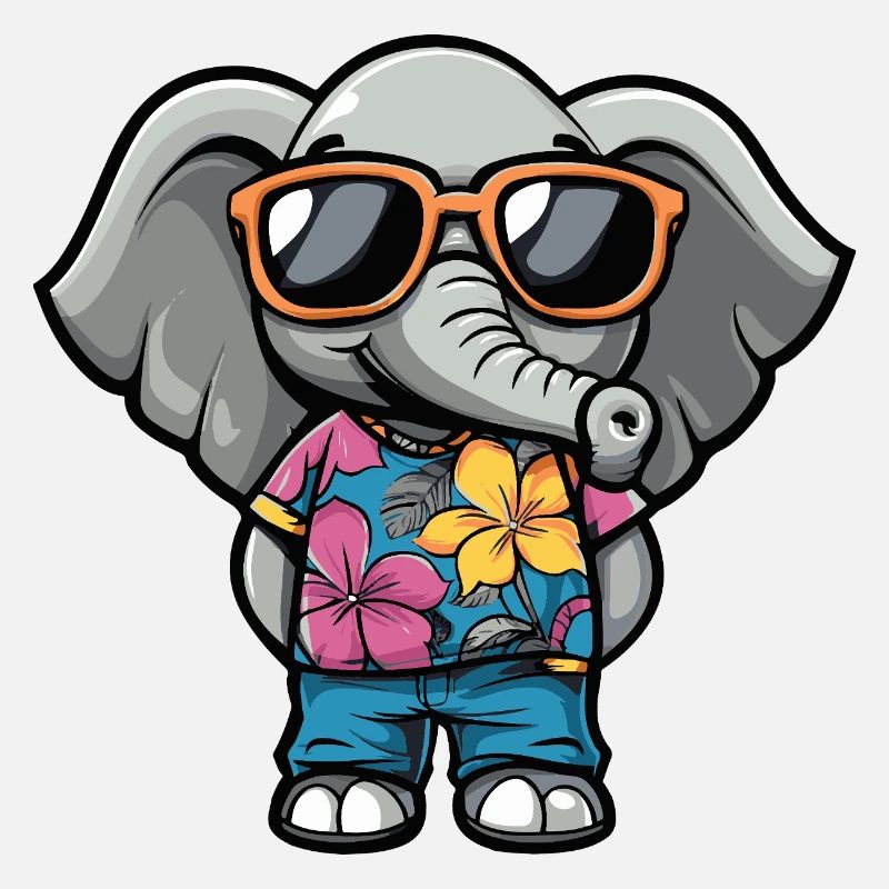 Elephant Comic Holiday
